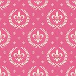 Papel de Parede Flor de Lis Rosa (Infantil)