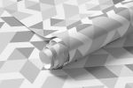 Papel de Parede Triângulos Abstratos (Tons de Cinza)