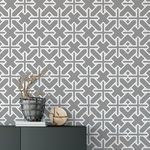 Papel de Parede Geométrico (Cinza)