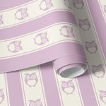 Papel de Parede Corujas (Rosa Pastel)
