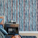 Papel de Parede Listras (Tons de Azul)