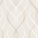 Papel de Parede Moderno (Linhas Onduladas)
