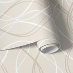 Papel de Parede Moderno (Linhas Onduladas)