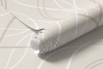 Papel de Parede Moderno (Linhas Onduladas)