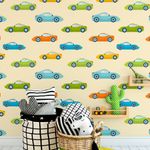 Papel de Parede Carrinhos Infantil 