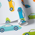 Papel de Parede Carrinhos Infantil 
