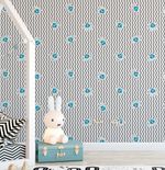Papel de Parede Infantil de Diamantes 