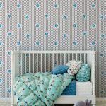 Papel de Parede Infantil de Diamantes 