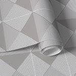 Papel de Parede Triângulos Abstratos (Cinza)