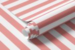 Papel de Parede Rosa com Listras 