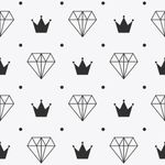 Papel de Parede Diamante e Coroa 