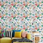 Papel de Parede Linhas Cruzadas (Coloridas)