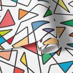Papel de Parede Linhas Cruzadas (Coloridas)
