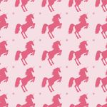 Papel de Parede Unicórnios Rosas 