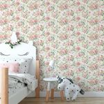 Papel de Parede Floral Delicado (Retro)