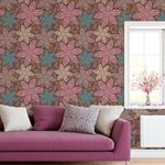 Papel de Parede Arabesco de Flores 