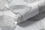 Papel de Parede Bolas Pontilhadas (Tons de Cinza)
