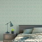 Papel de Parede Linhas Onduladas (Verde)