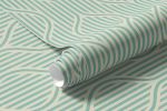 Papel de Parede Linhas Onduladas (Verde)