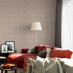 Papel de Parede Linhas Onduladas (Vermelho)