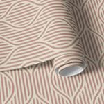 Papel de Parede Linhas Onduladas (Vermelho)