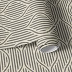 Papel de Parede Linhas Onduladas (Chumbo)