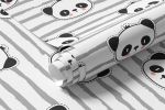 Papel de Parede Azul com Pandas (Infantil)