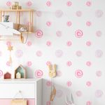 Papel de Parede Bolinhas (Tons de Rosa)
