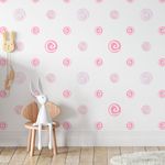 Papel de Parede Bolinhas (Tons de Rosa)