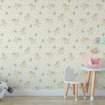 Papel de Parede Infantil Unicórnios e Estrelas 