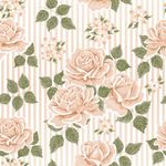 Papel de Parede Flores Salmão (Retro)
