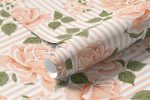 Papel de Parede Flores Salmão (Retro)