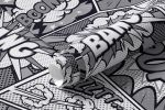Papel de Parede Pop Art Geek (Preto e Branco)