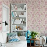 Papel de Parede Flores Lírios Tons Pasteis 