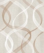 Papel de Parede Linhas Onduladas (Tons de Bege)