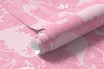 Papel de Parede Dinossauros (Rosa)