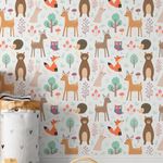 Papel de Parede Animaizinhos Fofos 
