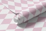 Papel de Parede Losangos Rosa Claro 