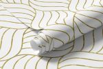 Papel de Parede Conchas Geométricas (Ouro)