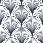 Papel de Parede Arabesco Azul Escuro 