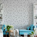 Papel de Parede Branco com Diamantes 