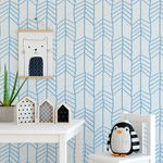 Papel de Parede Infantil Setas (Azul)