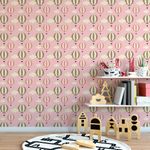 Papel de Parede Infantil Balões (Rosa)