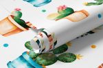 Papel de Parede Cactos Variados Verdes