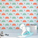 Papel de Parede Infantil Guarda Chuva