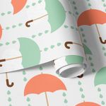 Papel de Parede Infantil Guarda Chuva