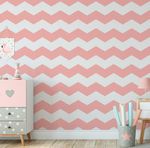 Papel de Parede Chevron (Rosa)