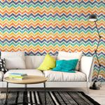 Papel de Parede Chevron Colorido