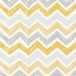Papel de Parede Chevron Giz Amarelo