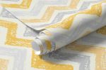 Papel de Parede Chevron Giz Amarelo